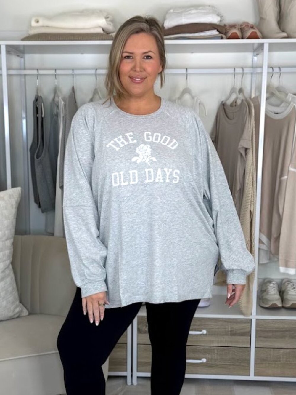 Aerie Long Sleeve Graphic Tunic